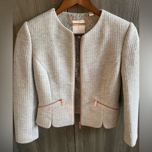 Ted baker cropped textured jacket. Excellent condition